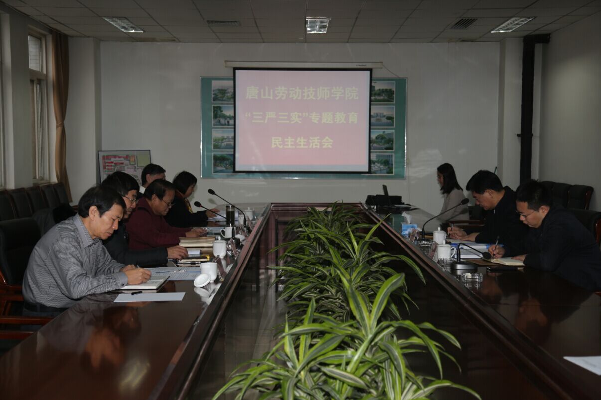 我院举行“三严三实”专题民主生活会